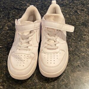 Nike Kids White Velcro & Lace Low-Top Sneakers